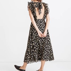 Madewell Black and Gold Maxi Dress Size 12